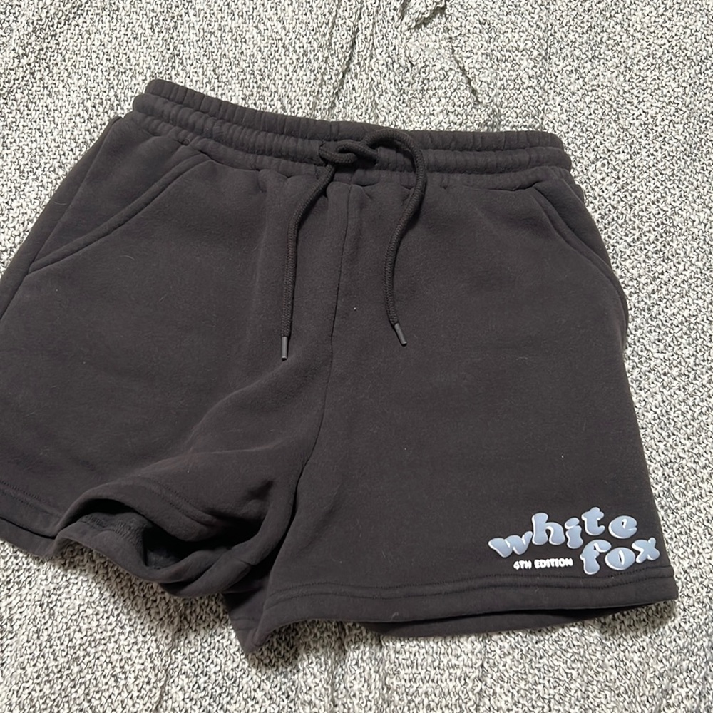White fox sweat shorts